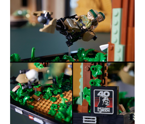 LEGO Star Wars 75353 Diorama: Pościg na ścigaczu przez Endor™ - 1091444 - zdjęcie 3